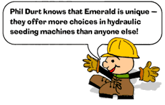 Emerald offers several lines of hydraulic seeding and hydro mulching equipment.